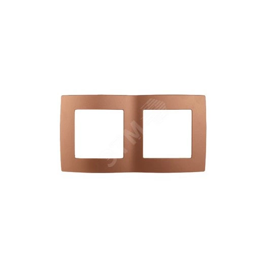 Рамка на 2 поста, Эра12, медь, 12-5002-14