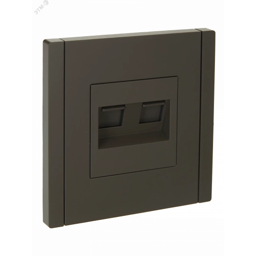 FORTE&PIANO Розетка двойная RJ11+RJ45 кат.5E FP335 серый IEK