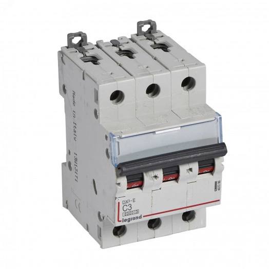 Выключатель автоматический трехполюсный 3А C DX3-E 6kA/6kА