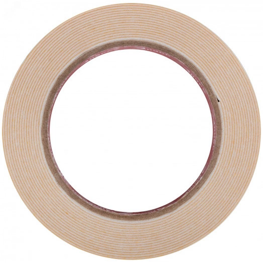 Лента монтажная клейкая на вспененной основе, белая, 25 мм х 5 м