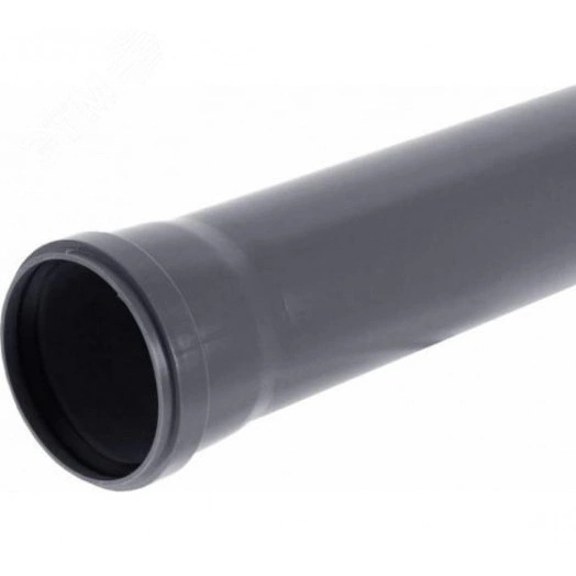 Труба канализационная 110 х 500 мм, толщина 2.2, PP однораструбная, серая