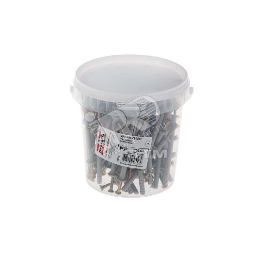 Дюбель-гвоздь 6х80 грибовидный бортик, полипропилен (100шт)