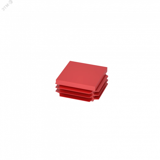 Заглушка для страт-профиля 41х41 мм RAL 3020 Красный