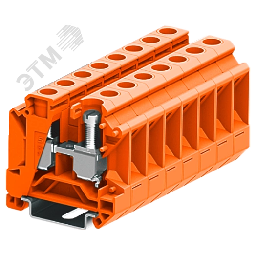 Клемма SUK 1-1 винтовая, сечение 16 мм. кв., оранжевая