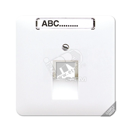 Крышка для ординарной телефонной и компютерной розетки  UAE  серая