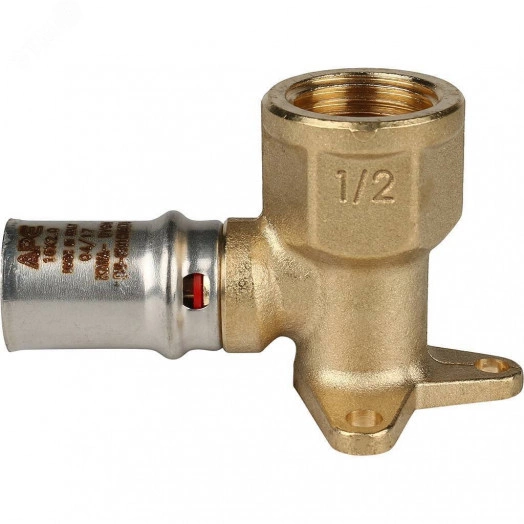 Угольник ВР 1/2'х16 короткий, настенный, для металлопластиковых труб прессовой