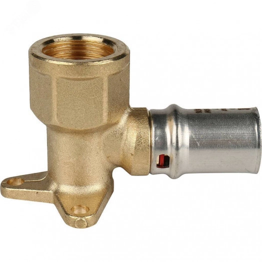 Угольник ВР 1/2'х16 короткий, настенный, для металлопластиковых труб прессовой