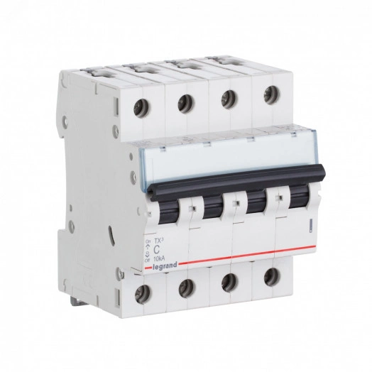 Выключатель автоматический четырехполюсный 20А C TX3 6kA
