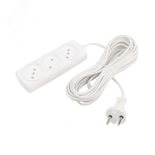 Удлинитель PROconnect STANDARD 3 гнезда, 7 м, 2х0.75 мм, б/з, белый