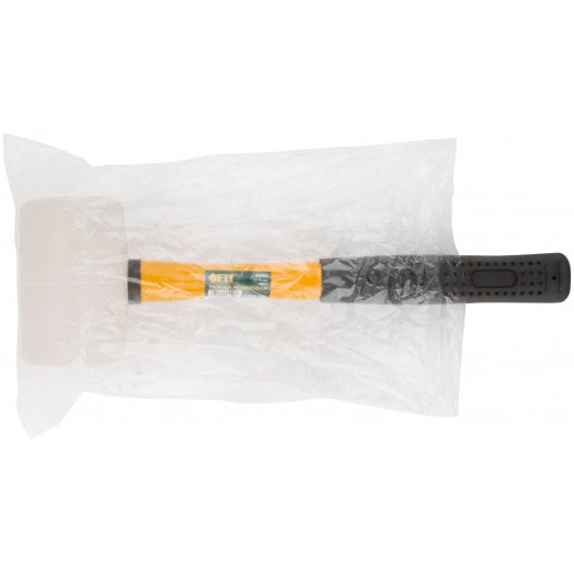 Киянка резиновая белая, фиберглассовая ручка 70 мм (680 гр)