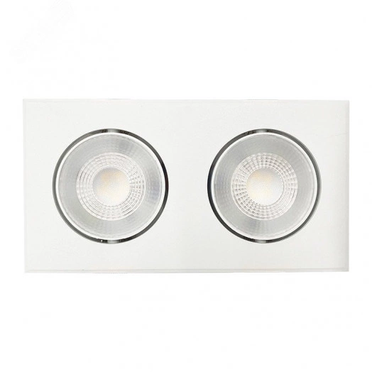 Светильник светодиодный ДВО-412 2x8W 4000K 55° белый карданный IP40  JazzWay