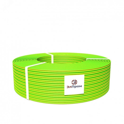 Провод ПуВ нг(А)LS 1х2.5 желто-зеленый (бухта)