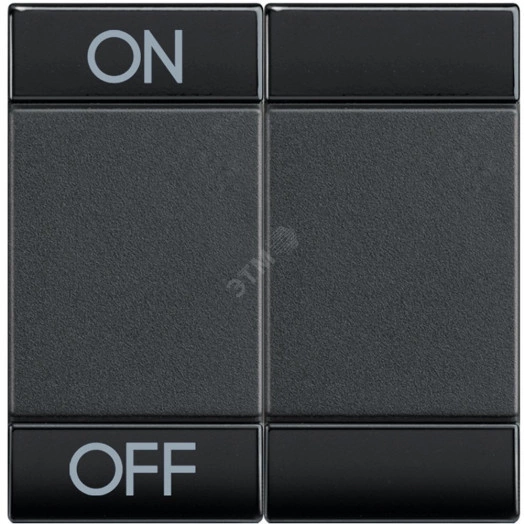 LL Клавиша ON OFF 2 модуля антрацит