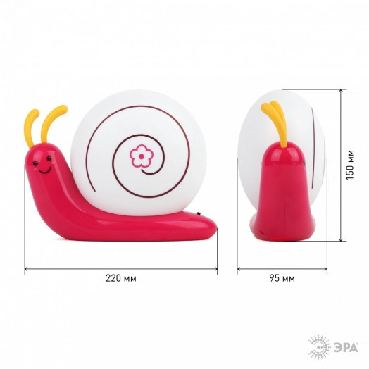 Ночник - светильник светодиодный аккумуляторный малиновый NLED-405-0.5W-M ЭРА