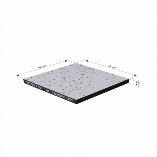 Панель ДСП 38/600/600 низ-стальной лист/верх-антистатический ПВХ/цвет 07