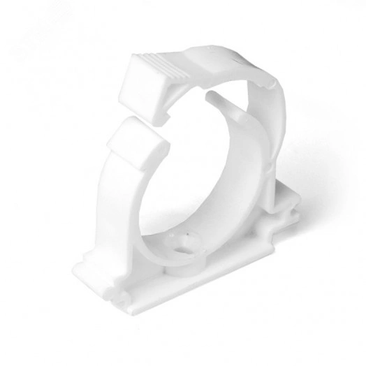 Опора 20 мм PPR, с креплением, белая