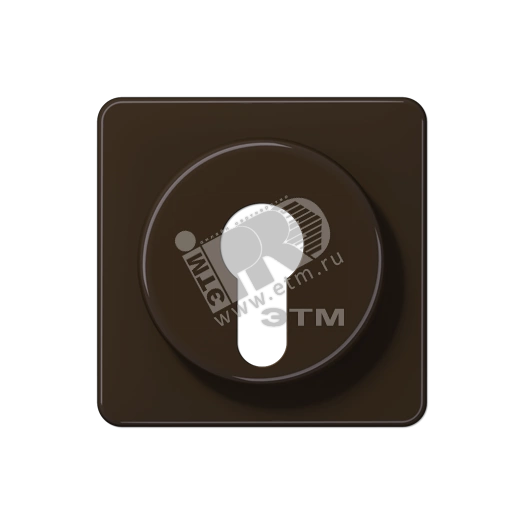 Крышка для выключателя с замком  коричневая