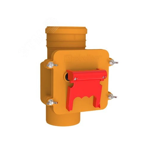 Клапан обратный 110 мм для наружной канализации для вертикальной установки, с заслонкой из нержавеющей стали ТП-85.100.В