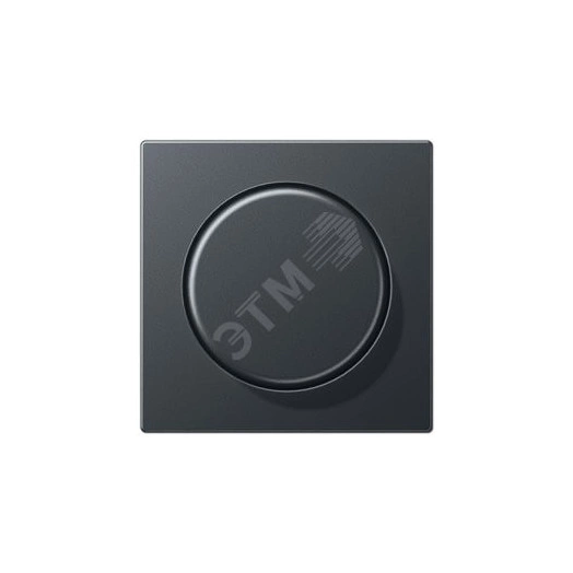 Накладка роторного диммера  Серия A500  Материал- термопласт  Цвет- матовый антрацит