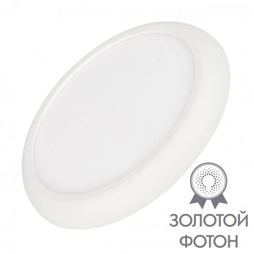 Светильник CL-FIOKK-R220-18W Day4000-MIX (WH, 120 deg, 230V) (, IP44 Пластик, 3 года)