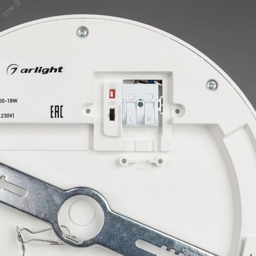Светильник CL-FIOKK-R220-18W Day4000-MIX (WH, 120 deg, 230V) (, IP44 Пластик, 3 года)
