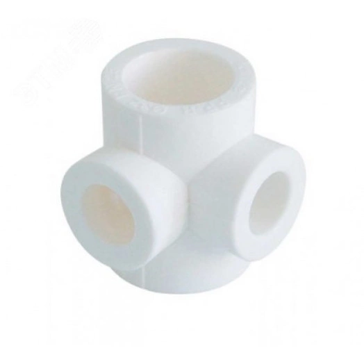 Крестовина двухплоскостная 32х20х20х32 полипропиленовая PPR белая