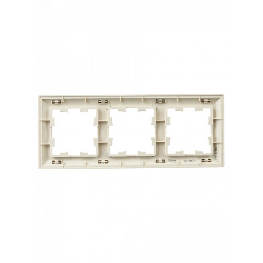 BRITE Рамка 3 поста РУ-3-Бр бежевый/шампань IEK