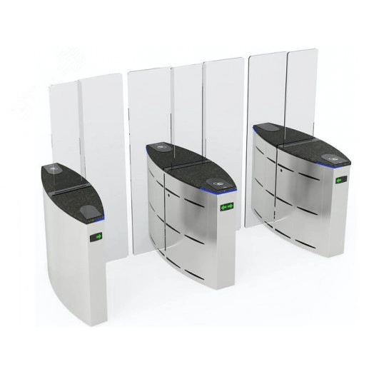 Турникет с раздвижными створками двухпроходный SLIDING GATE SG 5590T комбинированный, ширина прохода 550 + 900 мм