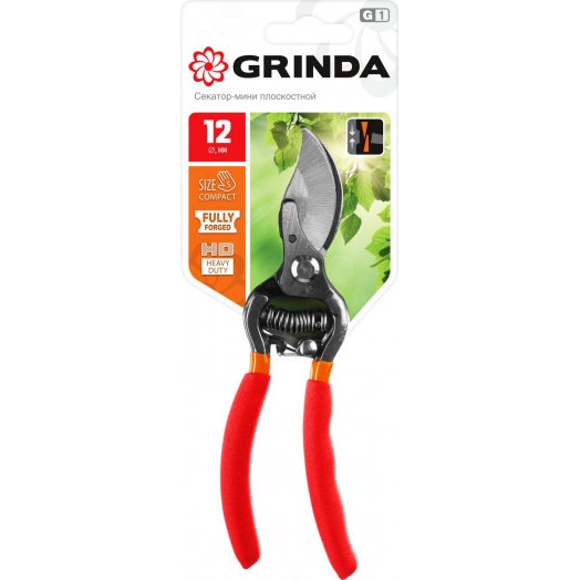 Секатор-мини цельнокованый G-1, плоскостной, 150 мм