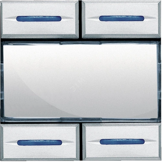 Axolute Выключатель сценарный настройка на 4 независимых сценария в блоке F420 алюминий