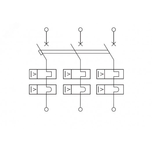 Выключатель автоматический трёхполюсный 25А B MD63S-3PB25 4,5кА