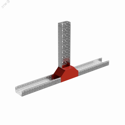 Т-отвод вертикальный 80х200 мм вверх c разворотом трассы на 90 гр. ПЛЮС HD