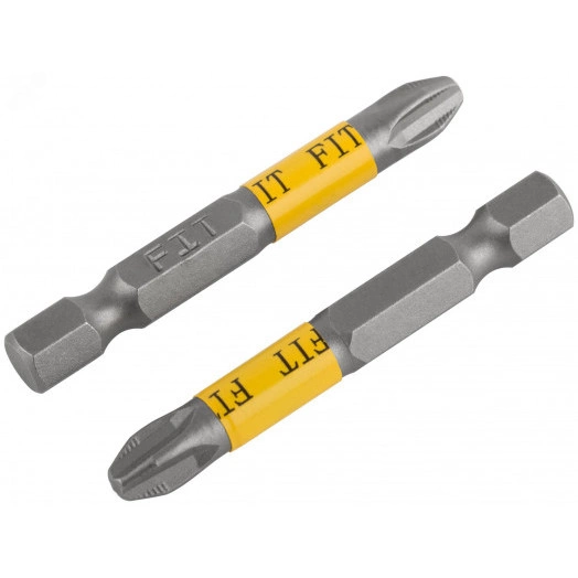 Биты кованые сталь S2 односторонние 50 мм PH3 Профи 2 шт блистер