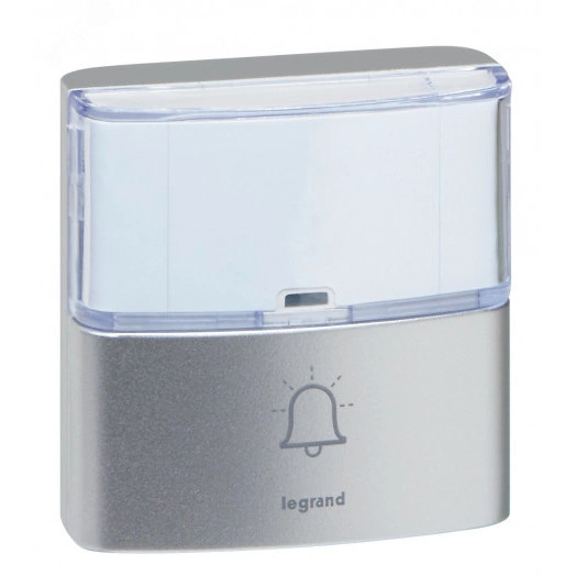 Звонок беспроводной - комплект Премиум - 30 рингтонов - дальность 200 м - цвет алюминий