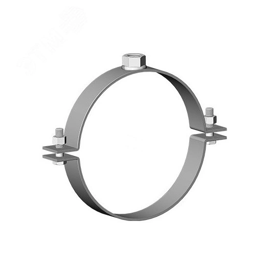 Хомут для неподвижной опоры без изоляции 6 (155-162), 40х4,0 мм, М20, гальван. цинк