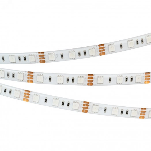 Лента LED RTW 2-5000SE 12V RGB 2x (5060, 300 LED, LUX) (ARL, 14.4 Вт/м, IP65)