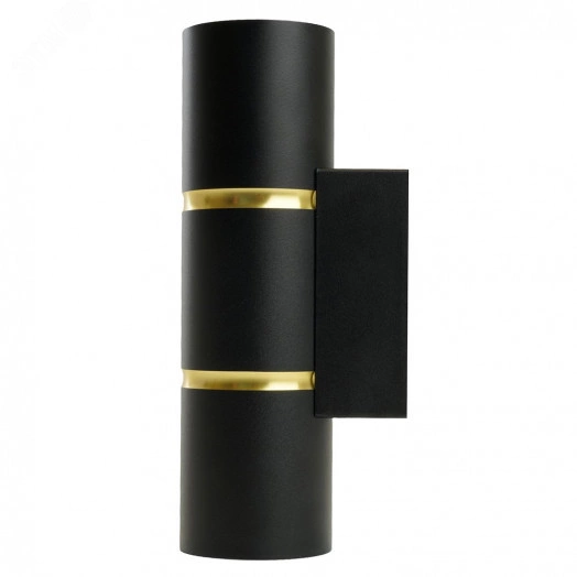 Светильник ДБО 2хGU10 вверх/вниз без ламп черный золото