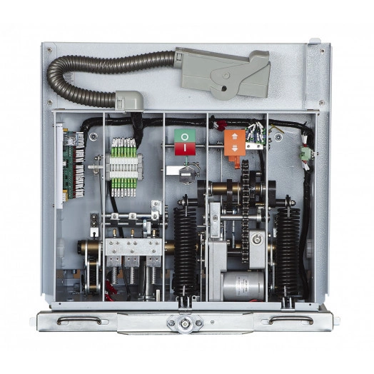 Вакуумный выключатель BB/-10-1600-25-210-3 выкатного исполнения, с магнитом блокировки включения, с правой блокировкой, с 2 токовыми катушками отключения, опер. Ток 220 В AC/DC