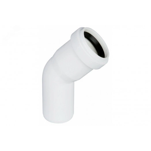 Отвод канализационный 40х45 град. белый