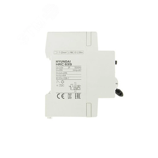 Устройство защитного отключения HRC63S 2PG4S0000C 00016F 2 полюса, 16A, 30mA (STANDARD)