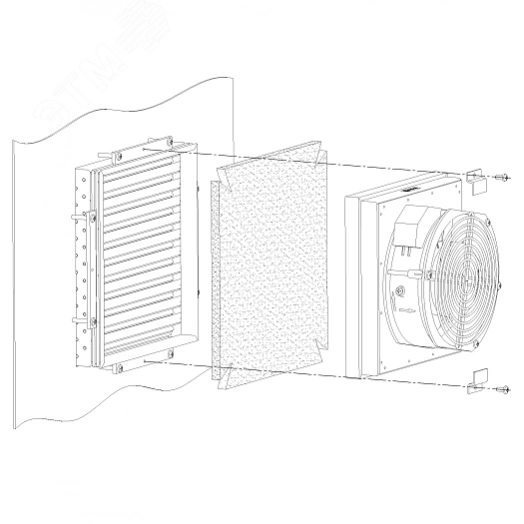 Материал фильтрующий G4 для ВТШ-125 и ФТШ-125, 2 шт
