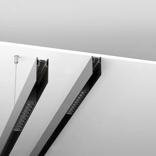 Шинопровод для низковольтных трековых светильников 1м черный