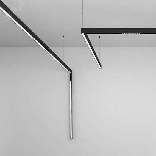 Шинопровод для низковольтных трековых светильников 1м черный