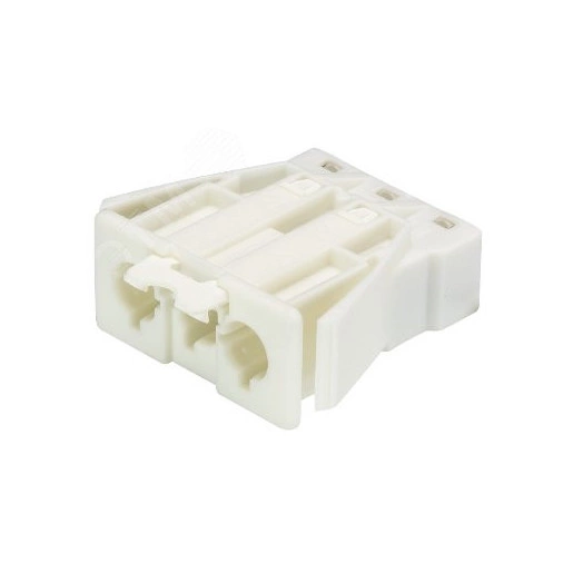 Коннектор папа 3-х проводный СБСП, безвинтовое соединение, белый