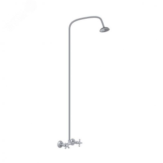Смеситель для душа двуручный со стационарной трубкой Прораб О-серия Славен