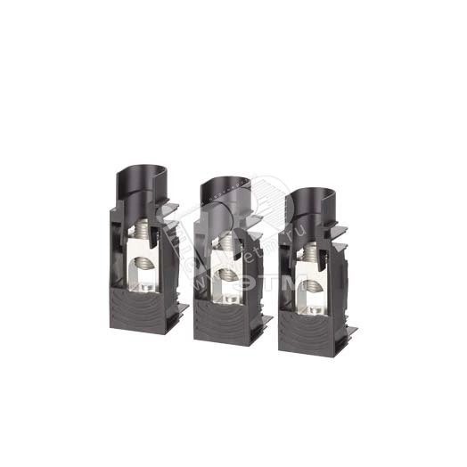 Клемма для кабеля CU/AL 3п 1 отверстие (комплект из 3 частей)