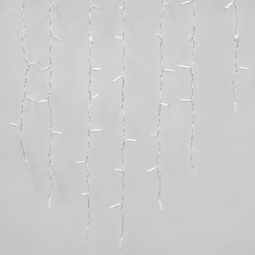 Бахрома светодиодная с эффектом мерцания 3м Соединяемая 200 светодиодов Синий свет Провод белый ULD-B3010-200/TWK BLUE IP67