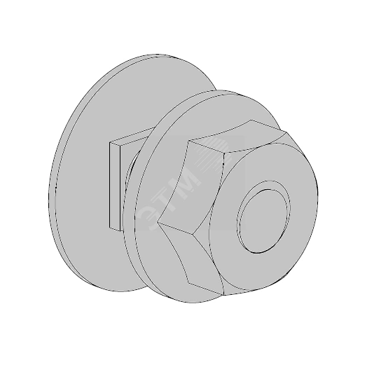 Комплект: болт M6x12 и гайка M6 RS 5 HDG