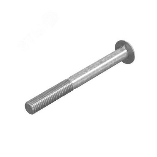 Болт М8х100 DIN 607 антивандальный с усиком, класс прочности 5.8, гальван. цинк