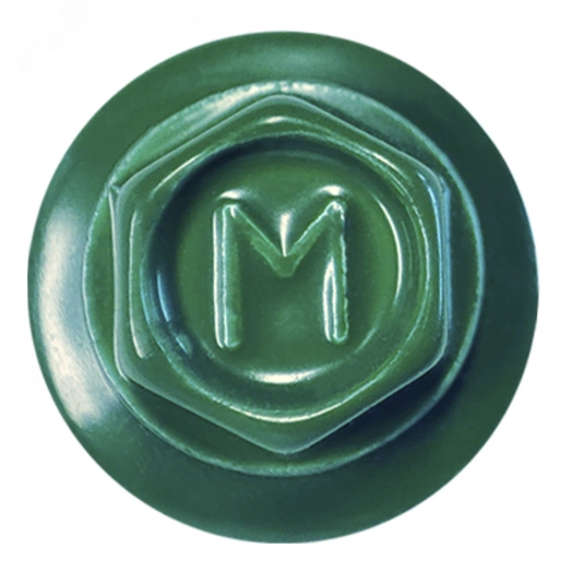 Саморез кровельный 5.5х25 по металлу RAL6026 сверло №3 шайба d=14мм с EPDM прокладкой